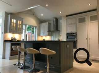 painted inframe kitchen